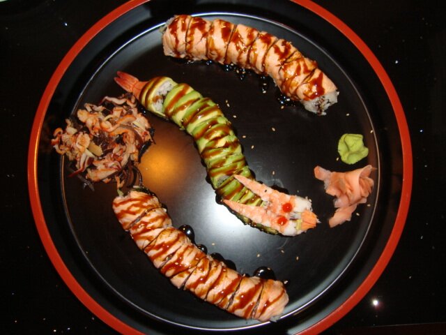 Dragon Roll, Blackened Salmon Rolls
